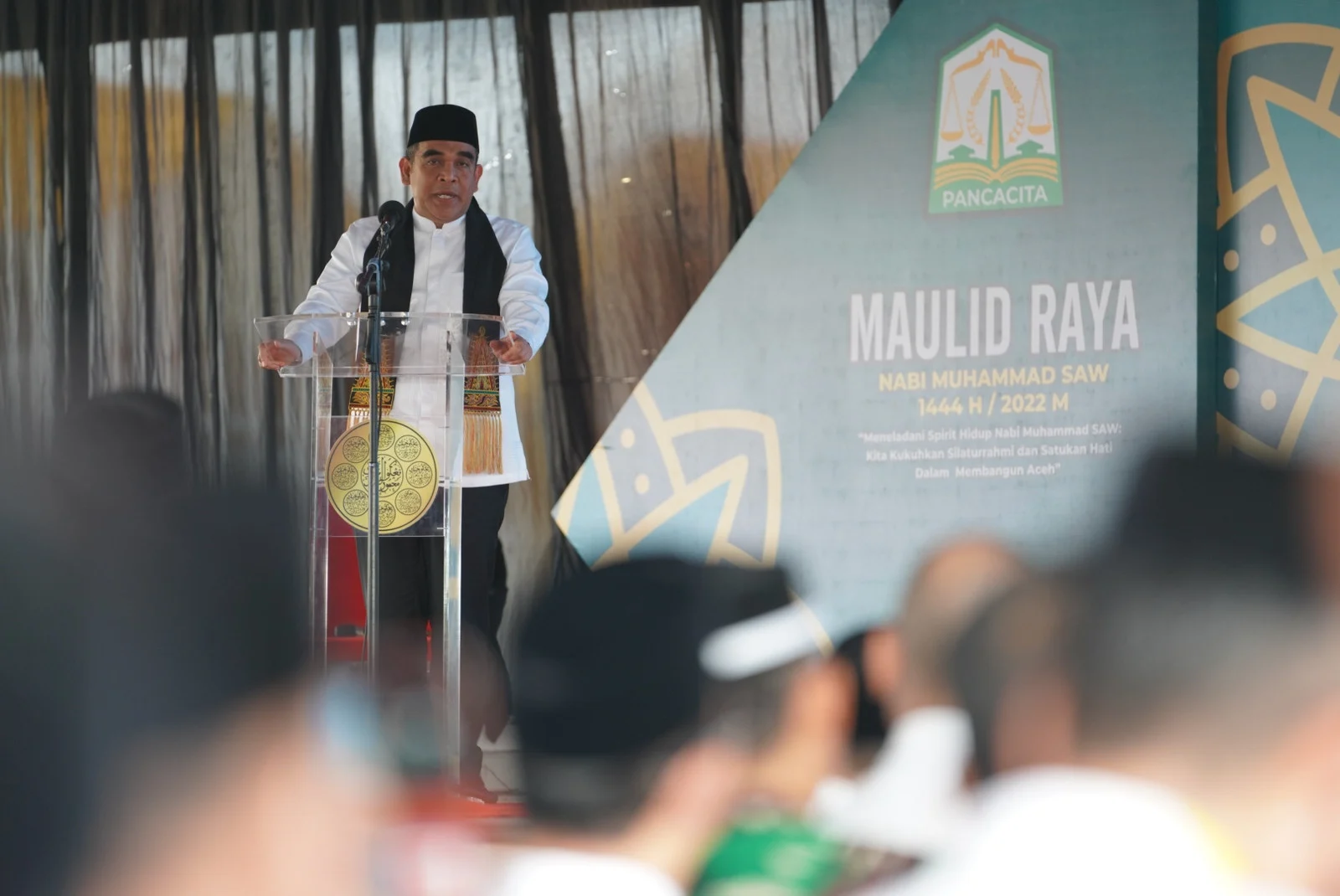 wakil-ketua-mpr-ri-dari-fraksi-gerindra-ahmad-muzani-saat-maulid di aceh