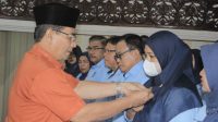 Foto 2 - Suasana acara pengukuhan Kepengurusan Perhimpunan Periset Indonesia (PPI) Provinsi Sumatera Barat, Jumat 10 Februari 2023 di Aula Kantor Gubernur Sumatera Barat, Padang. (Dok. Muhammad Fadhli)