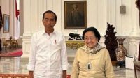 Ketua Umum PDI Perjuangan atau PDIP, Megawati Soekarnoputri melakukan pertemuan dengan Presiden RI Joko Widodo atau Jokowi di Istana Merdeka, Jakarta, Sabtu (18/3/2023). (Dok. PDIP)