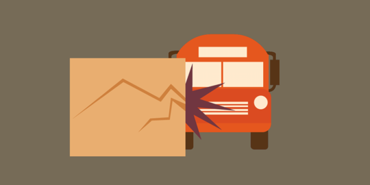 mobil nabrak