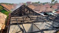 Kondisi rumah yang terbakar