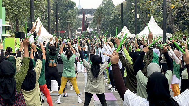Artis Peduli Kesehatan Pencernaan Ramaikan Kawasan GBK di Acara Launching Perdana Morezlimme