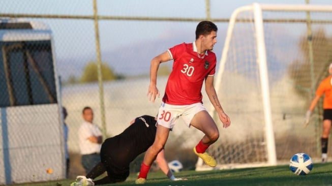 Justin Hubner Saat Membela Timnas Indonesia U-20 (instagram.com/justinhubner5)