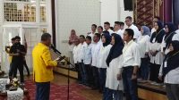 Pelantikan pengurus Ikatan Alumni Fakultas Ilmu Sosial dan Ilmu Politik (FISIP) Universitas Sriwijaya (Unsri) periode 2023-2027 dihadiri oleh dekan, wakil dekan, staf ahli walikota, dan alumni lintas angkatan.