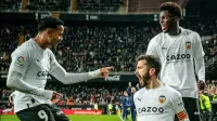Selebrasi para pemain Valencia di Liga Spanyol. (Instagram Valenciacf)