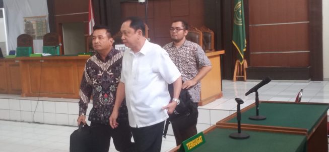 Sidang dakwaan dugaan korupsi pengangkutan batubara pada BUMD Pemprov Sumsel berlangsung di Pengadilan Tipikor Palembang