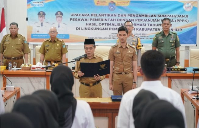 Pelantikan PPPK Hasil Optimalisasi Formasi 2022 di Ogan Ilir