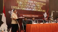 Rapat pleno rekapitulasi hasil penghitungan suara pemilihan umum (Pemilu) Tahun 2024 tingkat kabupaten Muaraenim
