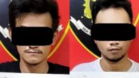 Kedua tersangka saat diamankan