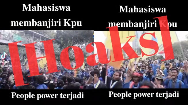 [Cek Fakta] Salah: Video Ribuan Mahasiswa PMII Demo di KPU
