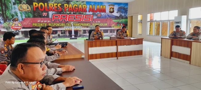 Sambut Idul Fitri, Polres Pagaralam Siapkan Skema Pengamanan