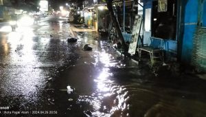 Banjir di Jalan Mayjen Harun Sohar, Pagaralam