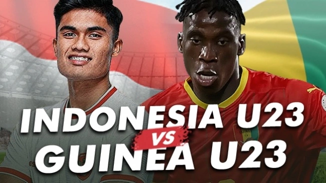 Timnas Indonesia U-23 akan menghadapi Guinea dalam laga playoff Olimpiade 2024 di Centre National du Football de Clairefontaine, Prancis, Kamis (9/5/2024) malam WIB.(Suara.com) Timnas Indonesia U-23 akan menghadapi Guinea dalam laga playoff Olimpiade 2024 di Centre National du Football de Clairefontaine, Prancis, Kamis (9/5/2024) malam WIB.(Suara.com)