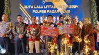 Enriko Vinesa dan Tasya Aura meraih juara pertama sebagai Duta Lalu Lintas Polres Pagaralam 2024