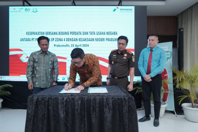 PT Pertamina EP Zona 4 dan Kejaksaan Negeri Kota Prabumulih memperkuat sinergi dalam penanganan kasus PTUN melalui perpanjangan MOU PT Pertamina EP Zona 4 dan Kejaksaan Negeri Kota Prabumulih memperkuat sinergi dalam penanganan kasus PTUN melalui perpanjangan MOU