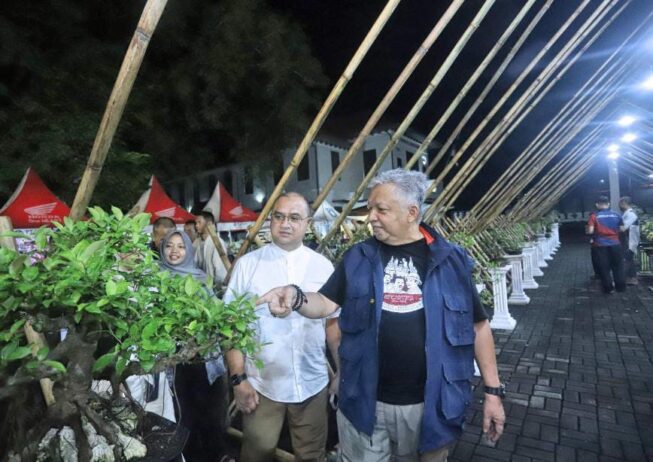 Bupati Bangka Barat, Sukirman, menghadiri Bangka Bonsai Fest 2024 di Museum Timah Indonesia Mentok