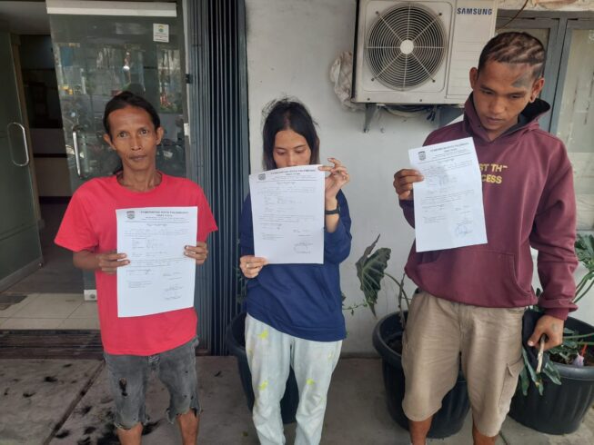 Polsek Kertapati Amankan Tiga Orang Diduga Pelaku Pungli