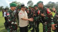 Pj Bupati Muaraenim Lepas 450 Prajurit Satgas Pengamanan Perbatasan RI-Papua Nugini