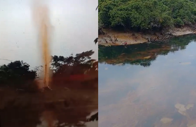 Sungai Parung Dicemari oleh Minyak dari Sumur Bor Ilegal