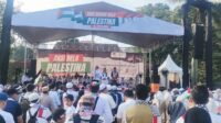 Aksi Bela Palestina di Halaman DPRD Provinsi Sumsel