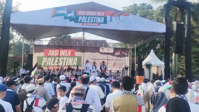 Aksi Bela Palestina di Halaman DPRD Provinsi Sumsel Aksi Bela Palestina di Halaman DPRD Provinsi Sumsel