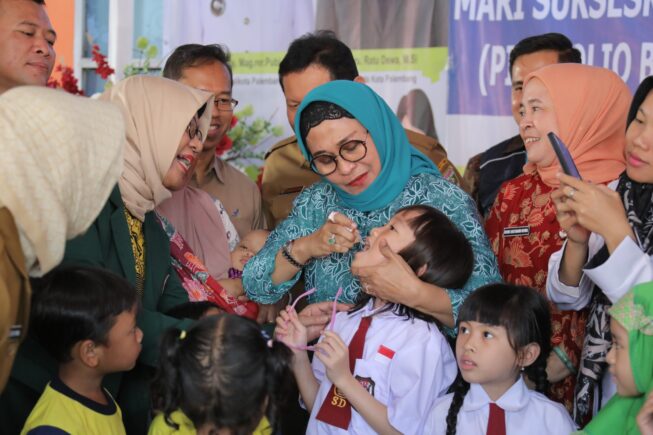 Pertahankan Zero Polio, 236 Ribu Anak di Palembang Ditarget Dapatkan Imunisasi Polio