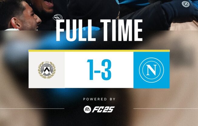 Bangkit di Babak Kedua, Napoli Tumbangkan Udinese 3-1 dan Jaga Asa Perebutan Gelar Serie A
