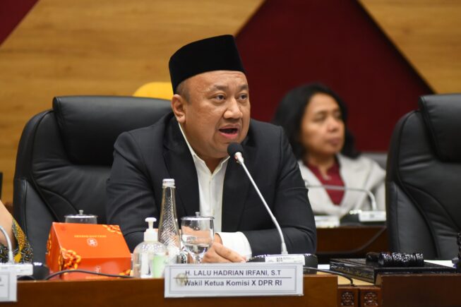 Wakil Ketua Komisi X DPR RI, Lalu Hadrian Irfani